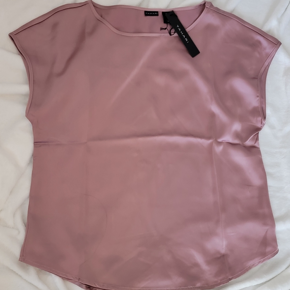 Tahari Dusty Rose Blouse (S)